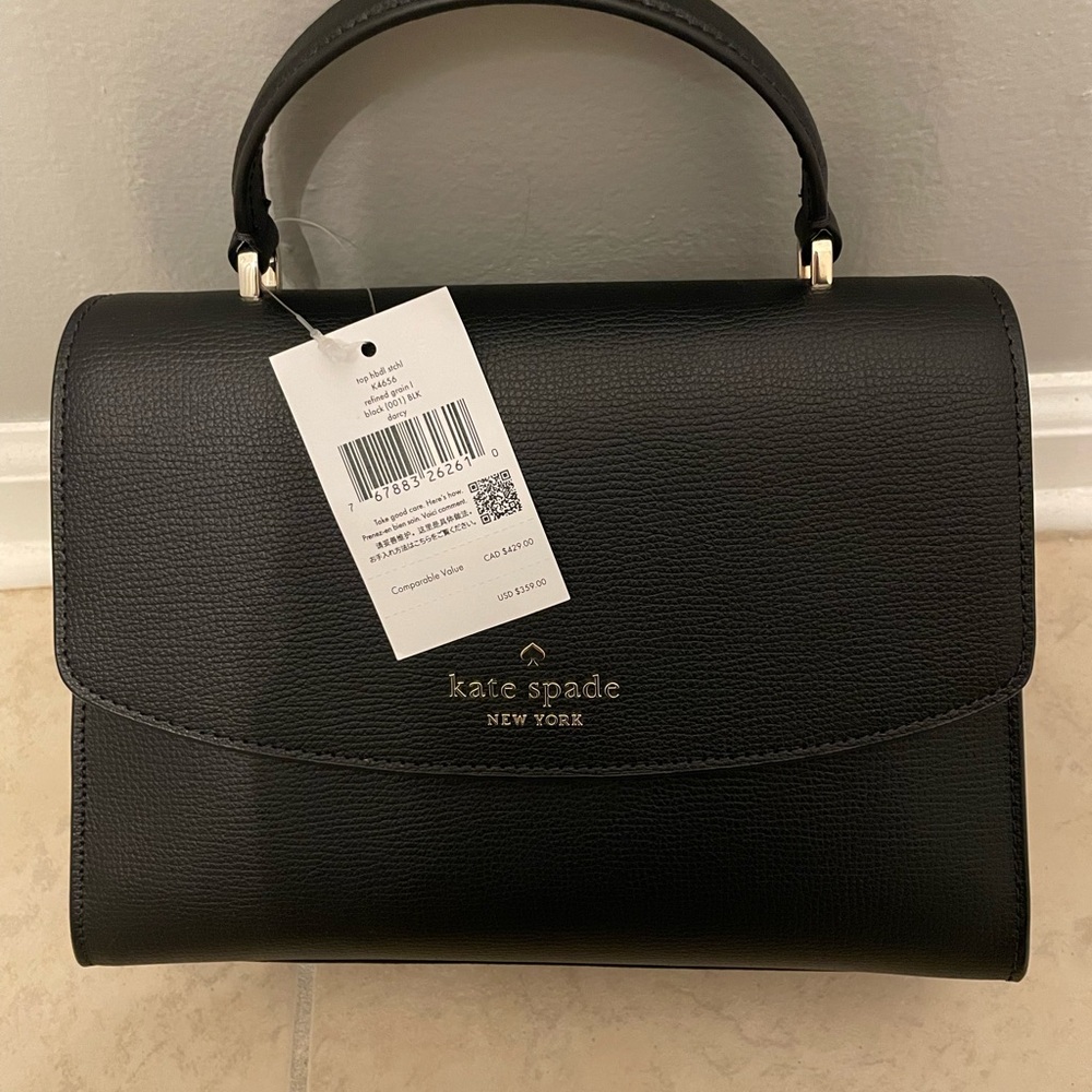 NWT Kate Spade Refined Grain Leather Top-Handle Bag - Picture 5 of 13
